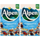 Alpen No Added Sugar Muesli, 2 x 950g