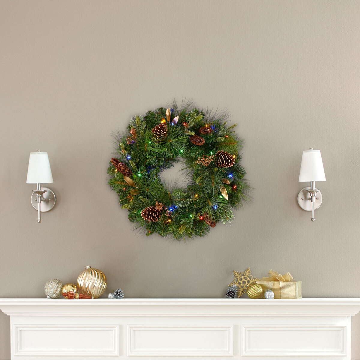 Mixed Greenery Wreath lifestyle image
