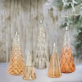 Buy Glass Trees 5 Pack Gold Lifestyle Image at Costco.co.uk