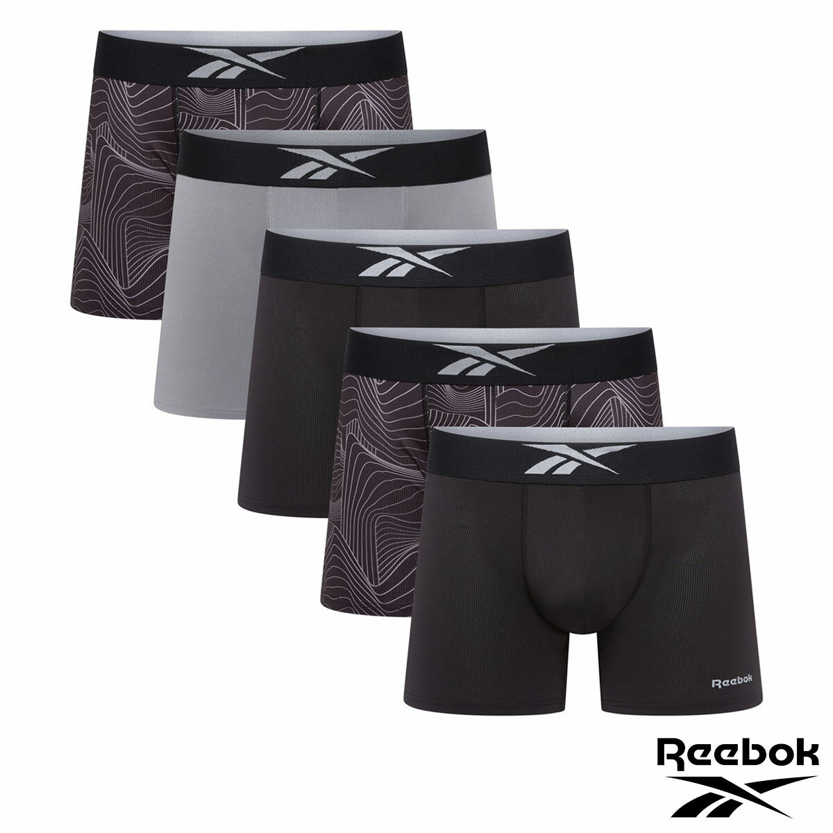Reebok Men's Performance Boxer 5 Pack