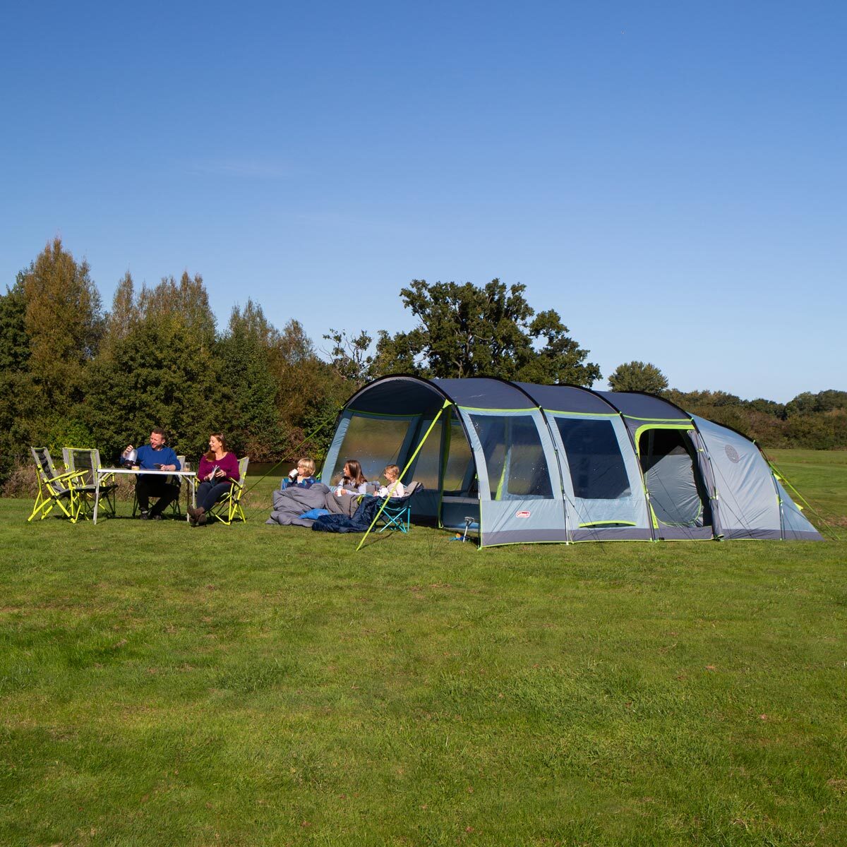 Coleman Meadowood 6 Person Large Family Tent with Blackout Bedrooms