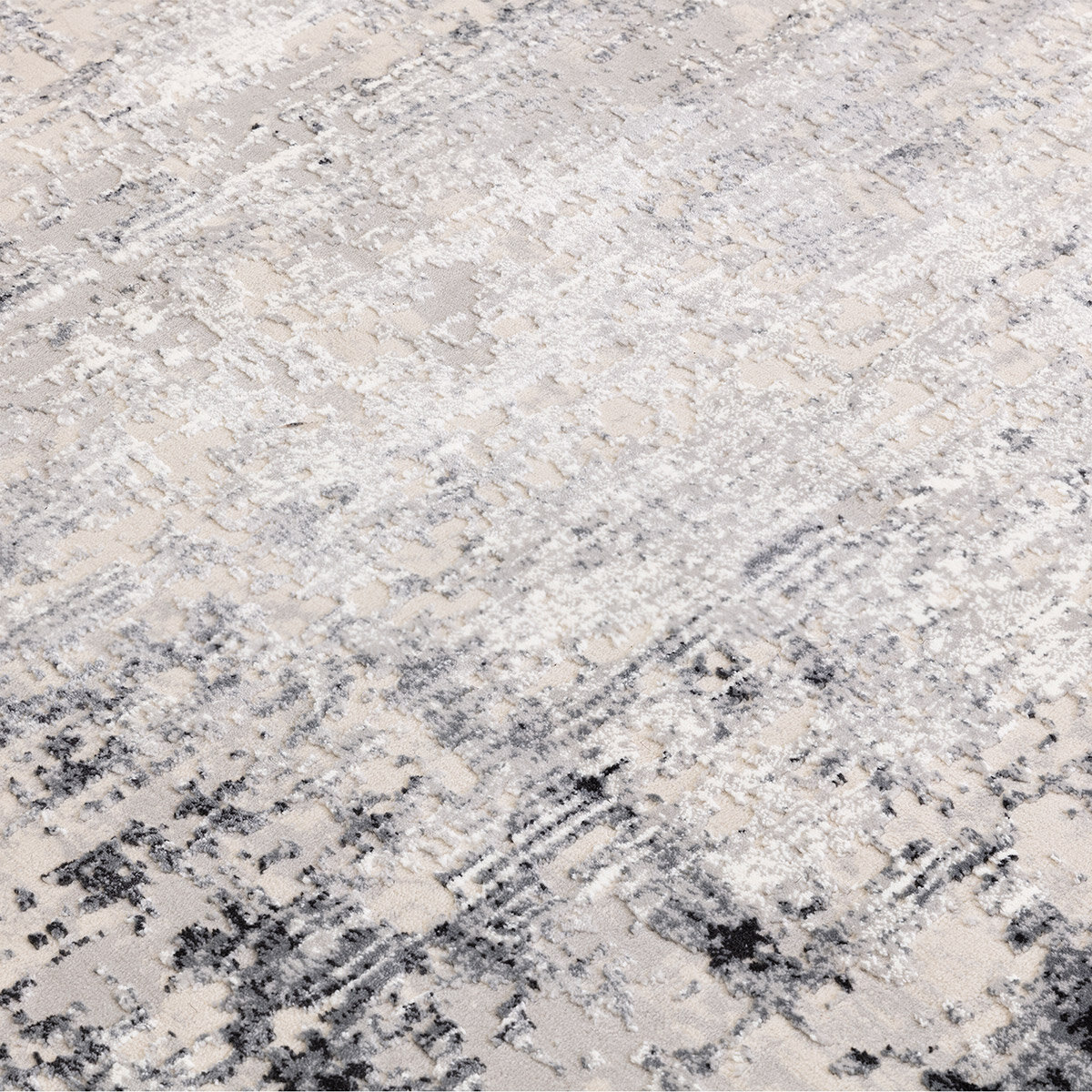 Asiatic kuza Border rug in Grey