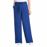 Hilary Radley Crinkle Wide Leg Pant in Blue