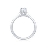 0.50ct Round Brilliant Cut Diamond Solitaire Ring, Platinum