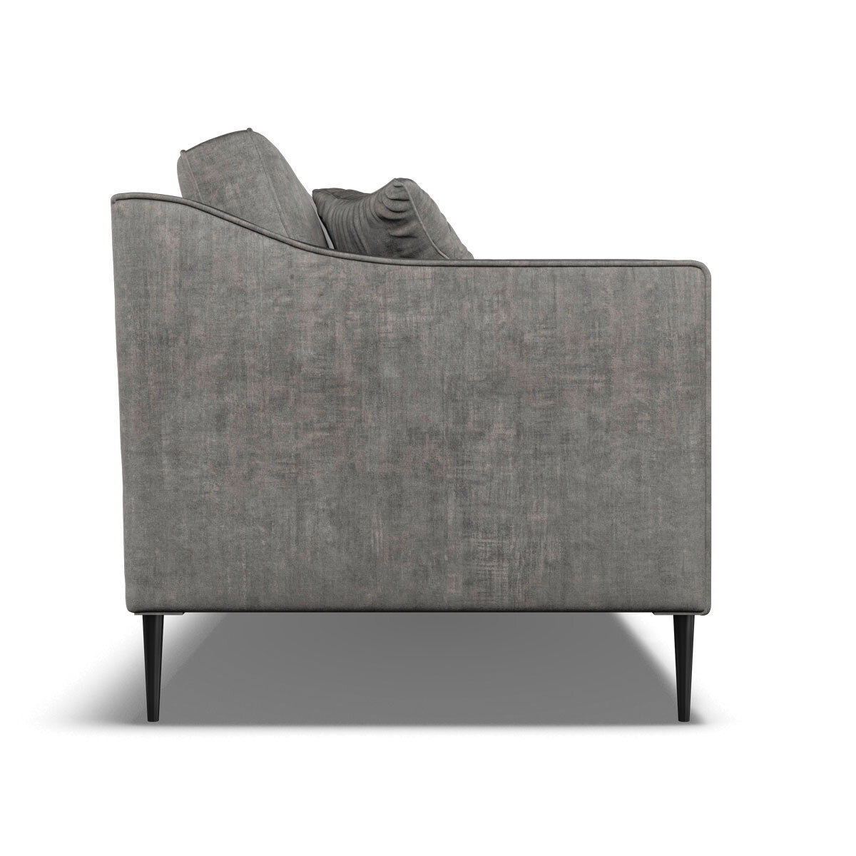 Aspen Velvet Large 2 Seater Sofa, Grey