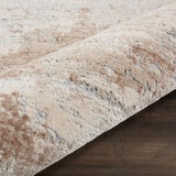 Rustic Textures Blended Beige Circle Rug
