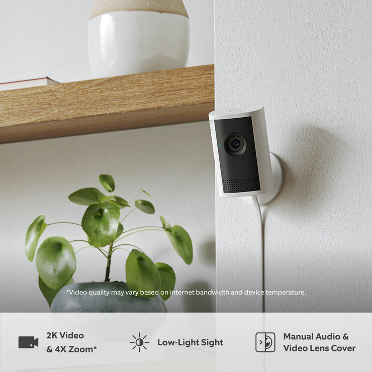 Ring Plug-In Indoor Camera Plus White - 2 Pack