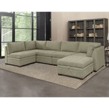 Thomasville Tisdale Beige Fabric Storage Ottoman