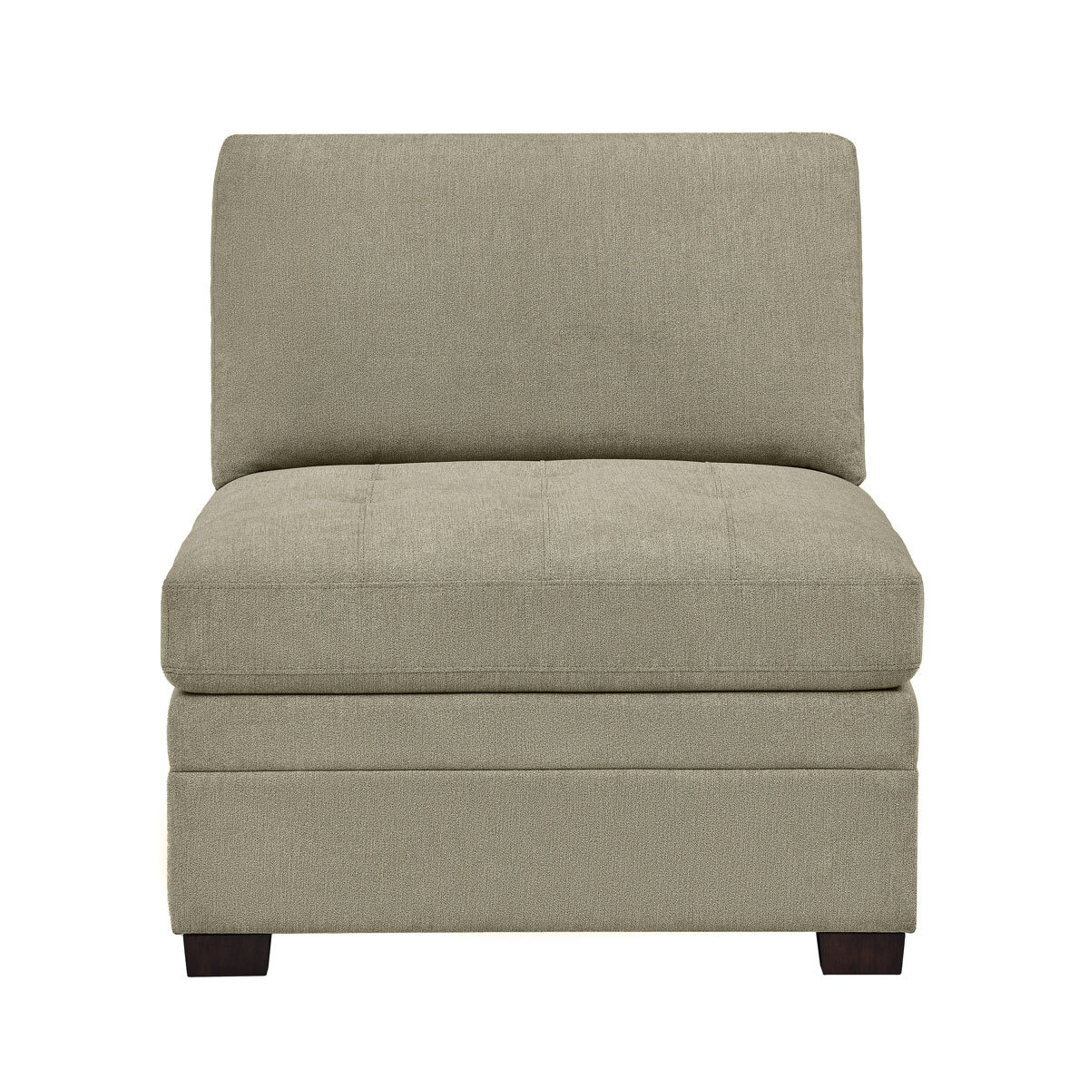 Thomasville Tisdale Beige Fabric Armless Chair