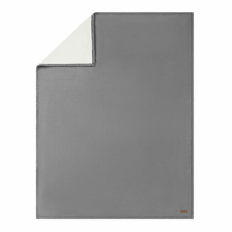 Casual Living Luxe Plush Throw in Grey, 127 x 178 cm