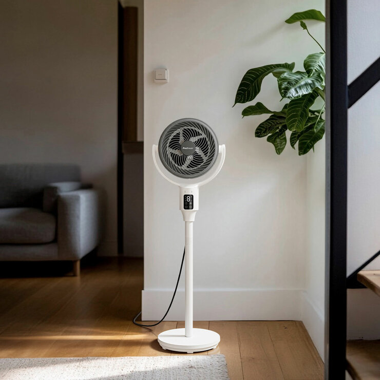 Pro Breeze AirFlo™ 43" Smart Hybrid Pedestal Fan Ultra-Quiet Air Circulator Pro Breeze AirFlo™ 43" Smart Hybrid Pedestal Fan Ultra-Quiet Air Circulator