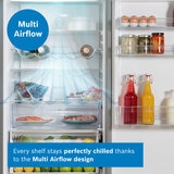 Bosch KGN362LDFG Series 4 Fridge Freezer, D Rated, in Stainless Steel