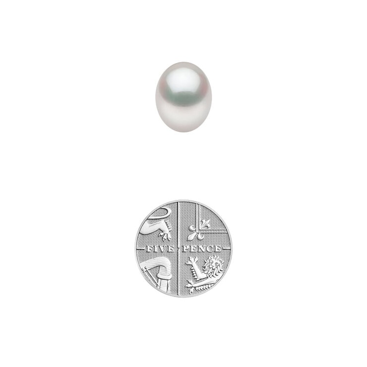 9mm Pearl Pendant, 18ct Yellow Gold 9mm Pearl Pendant, 18ct Yellow Gold