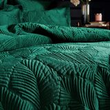 Kensington Velvet 3 Piece Bed Set in Emerald, Super King