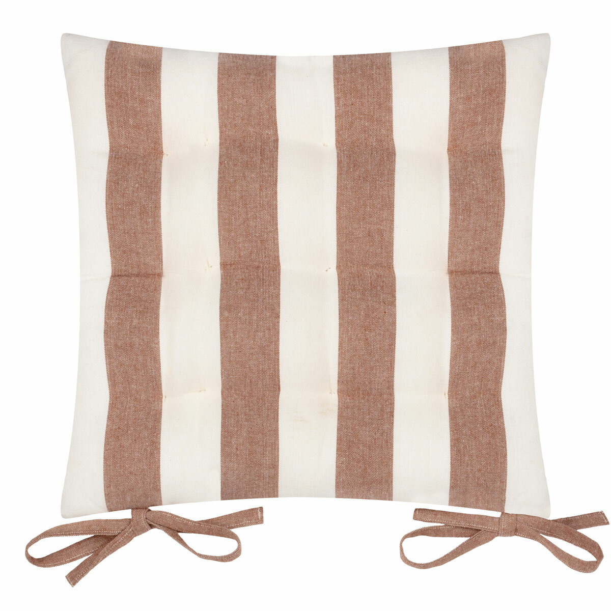 Yard Hayle Rust Striped Indoor Outdoor Seat Pad 2 Pack, 40 x 40 cm