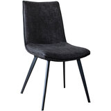 Gallery Hinks Grey Faux Leather Dining Chair