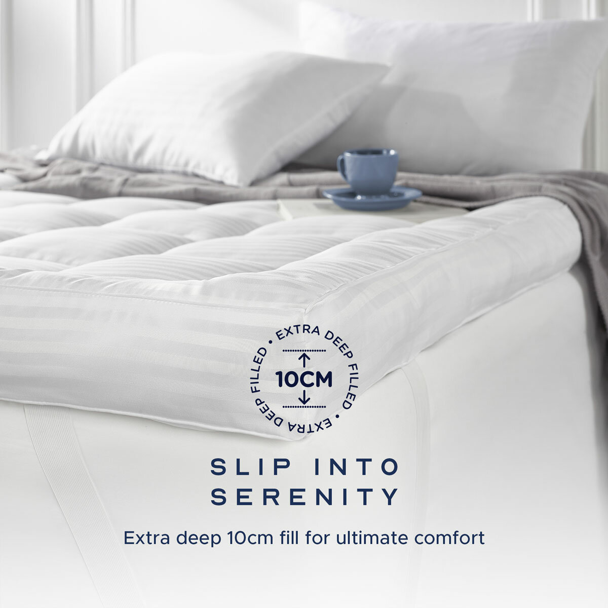 Snuggledown Hotel Collection Luxurious Extra Deep Mattress Topper, in 2 Sizes