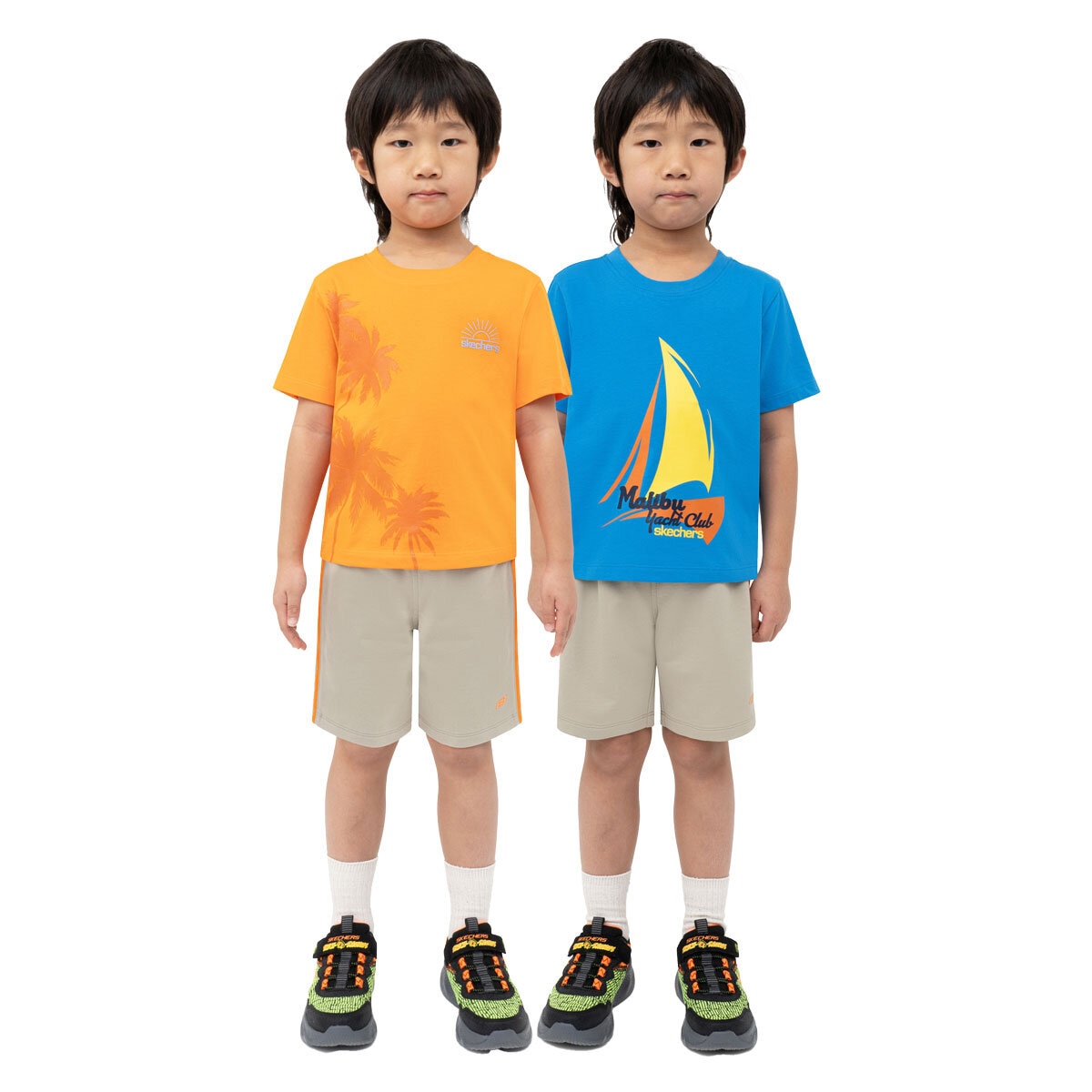 Skechers Kids Short & Tee, 3 Piece Set