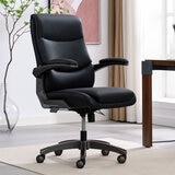 La-Z-Boy® Manager Chair with Flip-Up Arms, Black