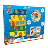 Paw Patrol 63 Pieces Children's 3-in-1 Wooden Activity Set (3+ Years)