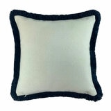 Malini Hugo Fringed Feather Fill Cushion in 2 Colours, 56 x 56 cm