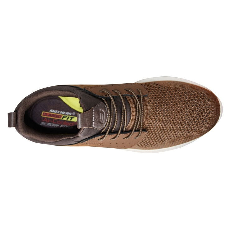Skechers Mens Delson Camben Trainer in Brown