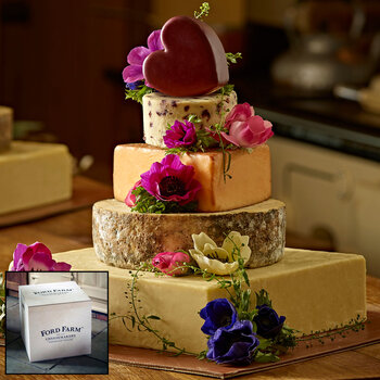 The Dorset 5-Tier Cheese Celebration Cake, 10kg (Serves 330 Portions)