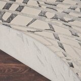 Rustic Textures Ivory & Grey Circle Rug