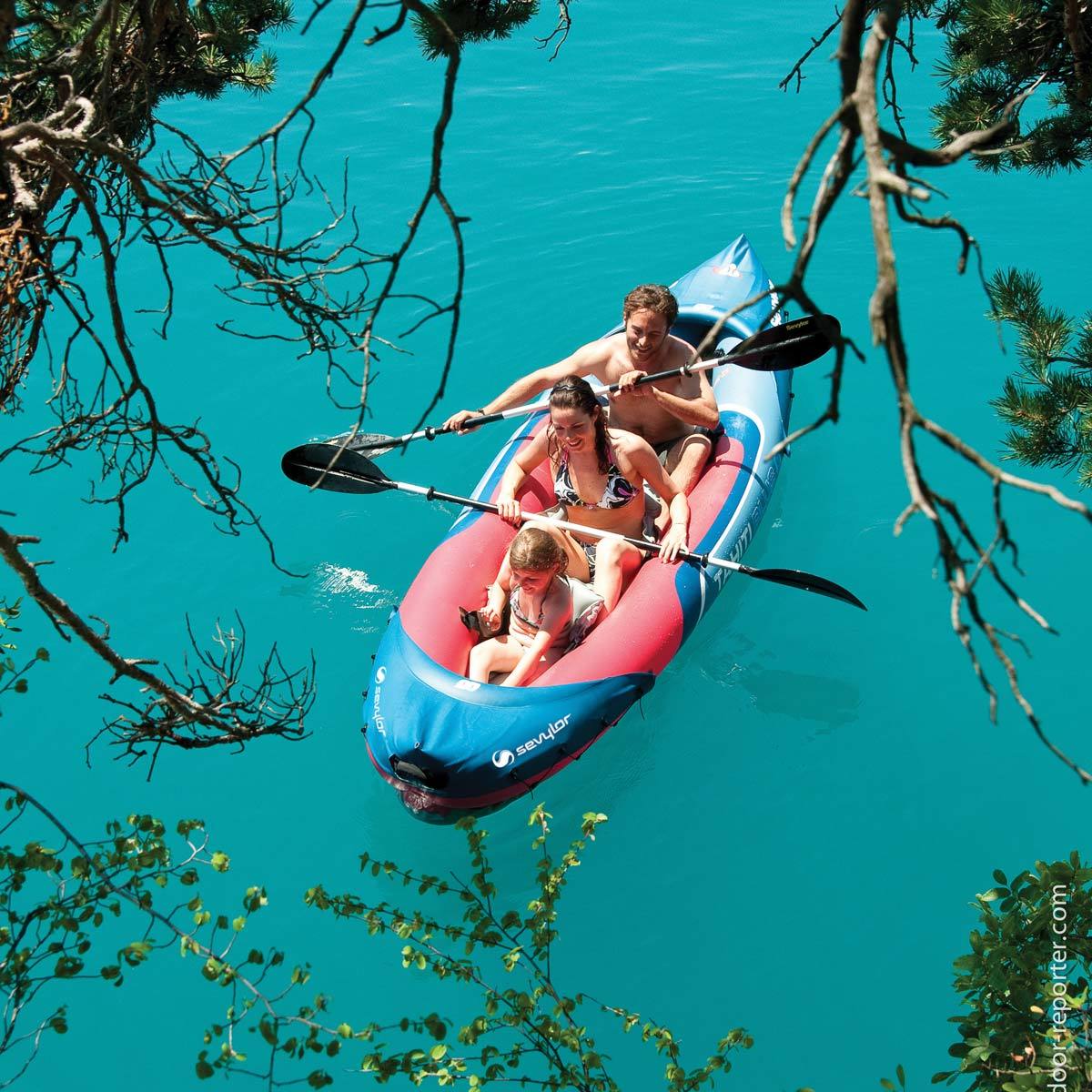 Sevylor Tahiti Plus 9ft  (361cm) 3 Person Inflatable Kayak