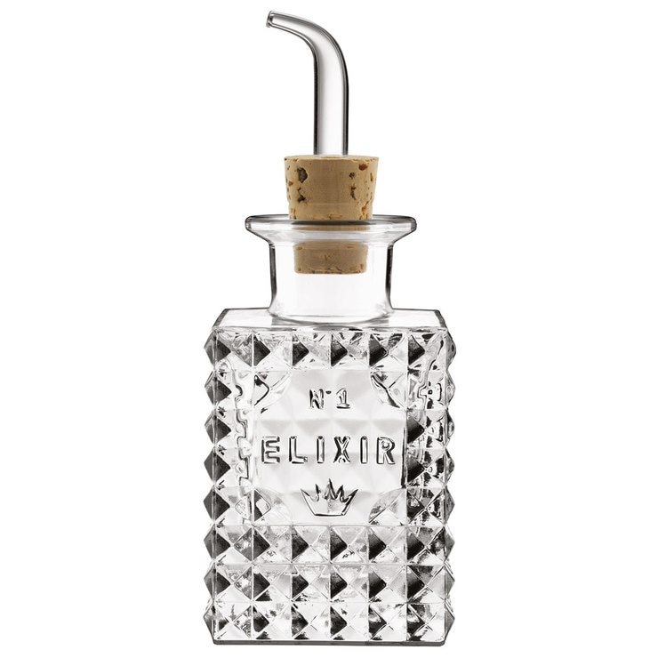 Luigi Bormioli Elixir 4 Piece Glass Condiments Set with Pouring Spouts Costco UK