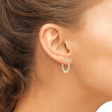 1.00ctw Diamond Hoops, 14K Yellow Gold