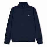 Jack Wills Men's Barchester 1/4 Zip Sweatshirt in Navy