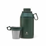 Manna Stack Jug with 4 Stackable Stainless Steel Cups, 1.9L in Green