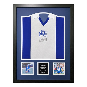 Trevor Francis Signed Framed Birmingham City Shirt