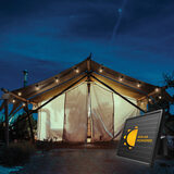 Lifestyle image of lights in outdoor setting