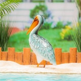 Metal Pelican Statue