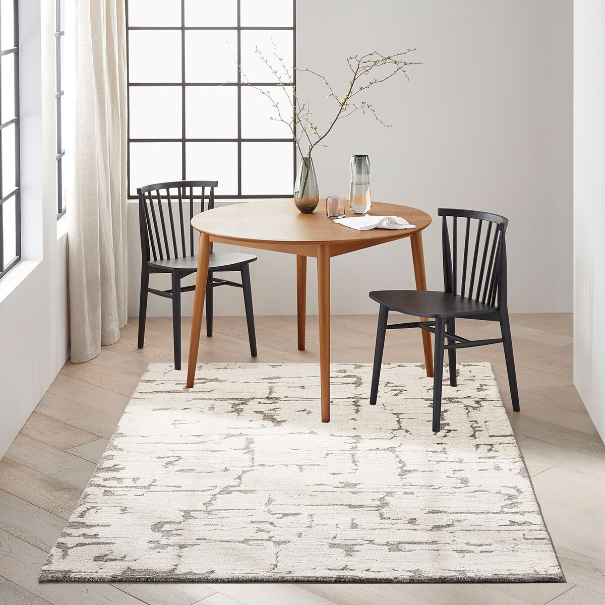 Calvin Klein CK009 Sculptural Rug in Grey, 160 x 221 cm