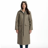 Weatherproof Ladies Long Slicker Jacket in Olive