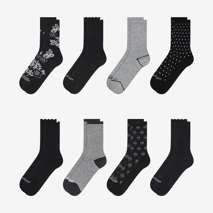 Ted Baker Women's Crew Sock, 8 Pack