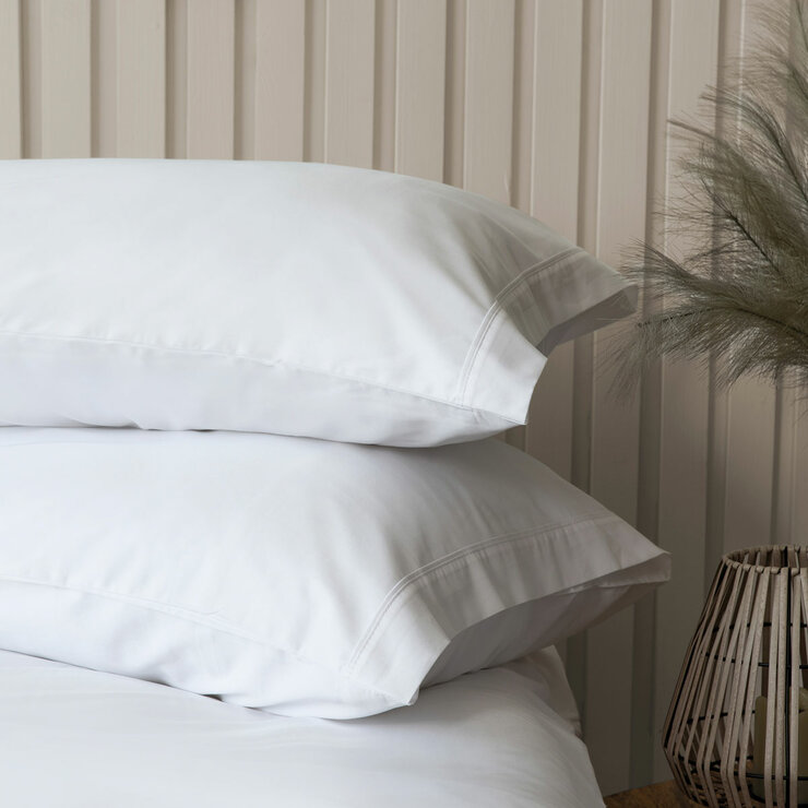 Belledorm Bamboo Cotton Blend Pillowcase Pair, in 2 Colours Belledorm Bamboo Cotton Blend Pillowcase Pair, in 2 Colours