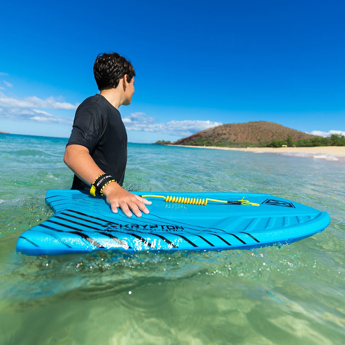 Scott Burke Krypton 3.5ft (1.07m) Bodyboard with Coiled Leash in 2 Colours