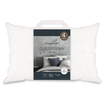Snuggledown Clusterdown Synthetic Pillows, 4 Pack