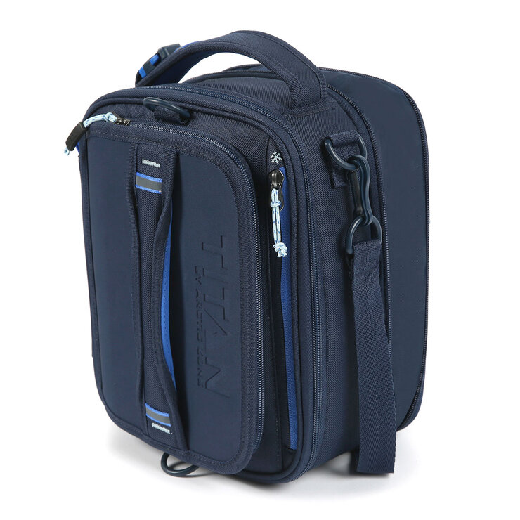 Titan Expandable Lunchbox with Ice Walls in Navy