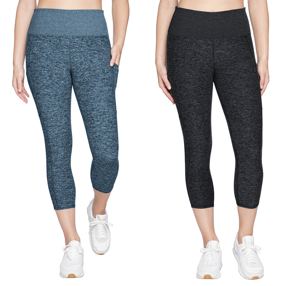 Kirkland Signature Ladies Brushed Capri Legging in 2 Colours and 4 Sizes