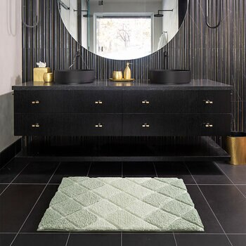 Mon Chateau Diamond Plush Bath Mat in 2 colours, 60 x 91 cm