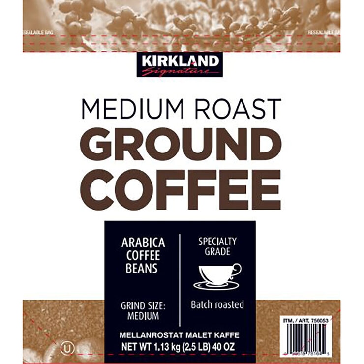 Kirkland Signature Ground Coffee Medium Roast, 1.13kg Kirkland Signature Ground Coffee Medium Roast, 1.13kg