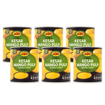 KTC Kesar Mango Pulp, 6 x 850g