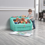 Buy 2-In-1 Toy Box & Art Lid Mint Lifestyle Image at Costco.co.uk