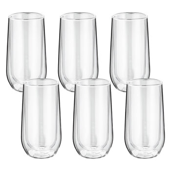 Judge Double Walled Highball Glass Set 330ml, 6 Piece