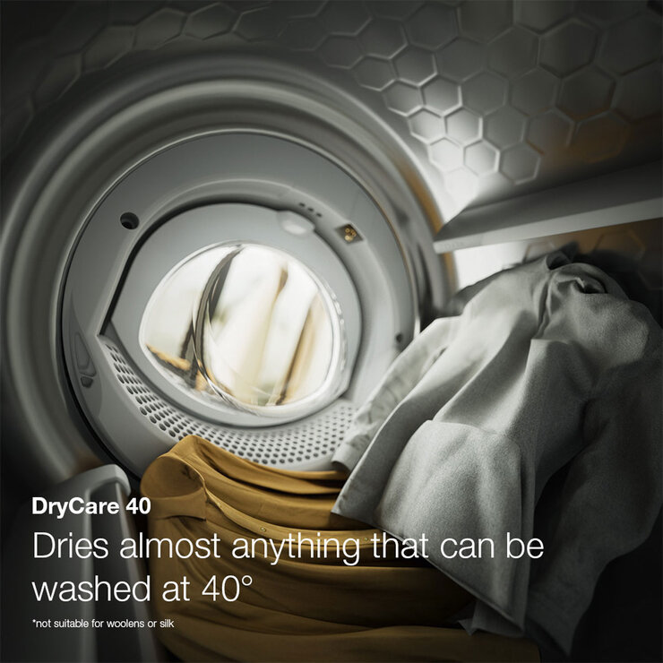 Miele TEL785 WP 9kg Heat Pump Tumble Dryer, A+++ Rated With EcoSpeed in Lotus White